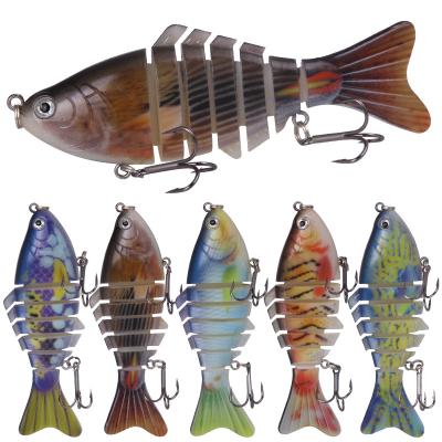 China ABS Luya Plastic Lures Multi-Seven Painted Fish 15.5g / 9cm Minnow Sinking Plastic Hard Lure Fishing Tackle for sale