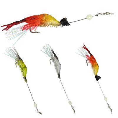 China ABS Plastic Luya Lures Soft Shrimp With Hook Simulation Shrimp 8.5cm/5.6g Artificial Lures Fishing Tackle Products for sale