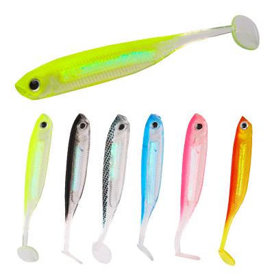 China Vivid Action 10 Pcs Swimming Luya Soft Lures 2.2g/7cm Colorful Freshwater Sea Fishing Lures Simulation Lures for sale