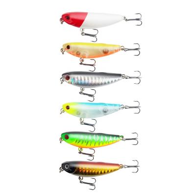 China ABS Plastic Top Water Bait Hard 5.7cm/4.7g Pancel Fishing Artificial Lure LIGHT GAME Bait for sale