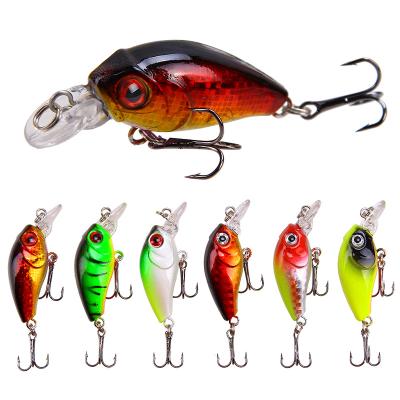 China Minnow 4.5cm/3.8g Plastic Simulation Lures ABS Luya Hard Lures Heaped Mouth Lures Fishing Tackle for sale