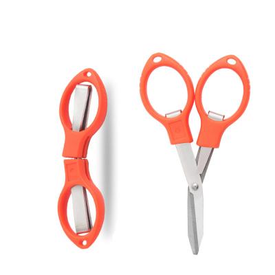 China Portable Stainless Steel Foldable Metal Small Scissors Fishing Accessories for sale