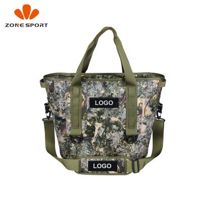 China Custom Logo Top Handle Cooler Tote Bag Outdoor Picnic Cooler Bag Waterproof Large Insulated Thermal for sale