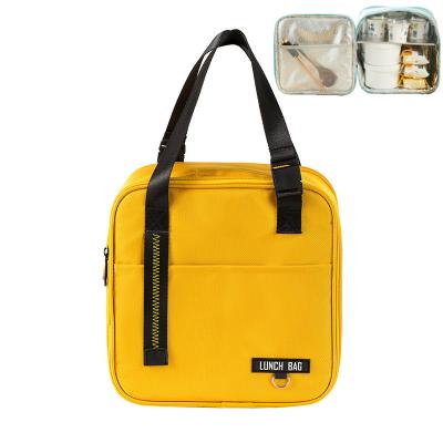 China Portable Thermal PICNIC Lunch Bags Women Kids Insulated Tote Picnic Food Container Fresh Cooler Keeping Ice Pack Student Lunch Box Bag for sale