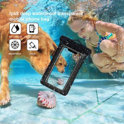 China 2021 Floatable New Design Environmental TPU Universal Waterproof 6 Inch Phone Pouch Mobile Phone Bag for sale