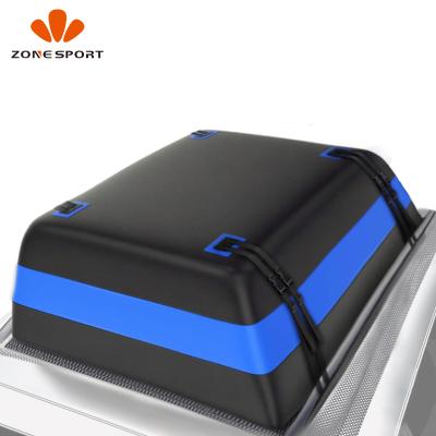 China 2021 custom logo oem car roof luggage carrier factory new 100%waterproof amazon sun-exposed car roof top bag in stock car roof cargo bag for sale