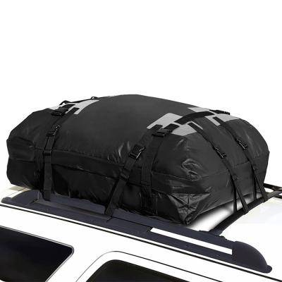 China 2021 Hot Selling Universal Waterproof Travel Luggage Roof Bag With Custom Logo PVC Car Roof Bag for sale