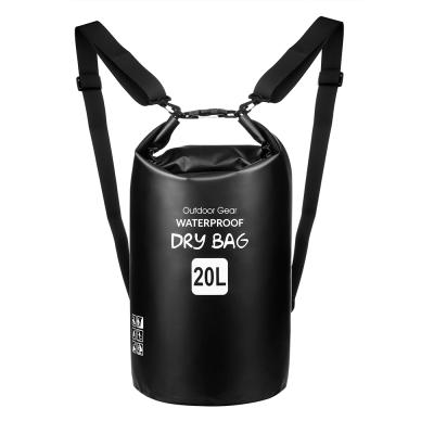 China Soft and Comfortable Custom Waterproof PVC Backpack Logo Outdoor Boating Camping Swimming Dry Bag for sale