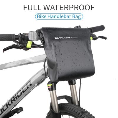 China Water Proof 500D PVC Tarpaulin Nice Camping Saddle Bag Traveling Logo Outdoor Packing Silkscreen Bicycle Bike Bag for sale