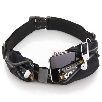 China Anti Theft Waterproof Women Sport Single Pocket Leica Running Waist Belt for sale