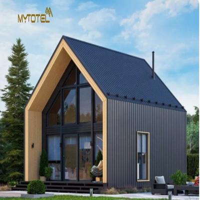 China Direct factory real estate wooden houses in Mytotel mini kit with factory price light steel villa prefab house for sale