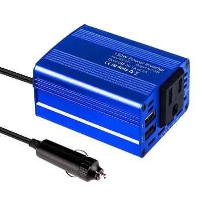 China CE RoHS Certificated AC 100v 110v 120v Car 150W Power Inverter 82*64*38mm DC 12v for sale