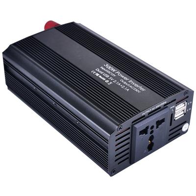 China Small Size Portable Smart Car Power Inverter 300w 110v AC 220v 120*97.5*53mm DC 12v for sale