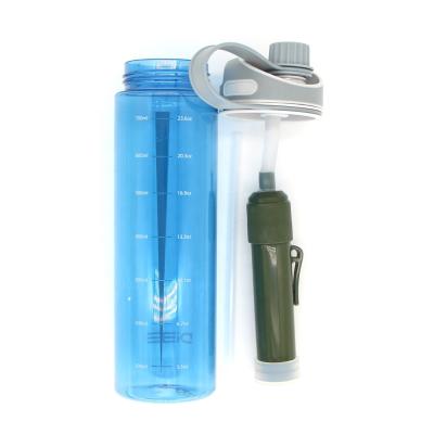 China Outdoor Camping 4000L Survival Water Purifier Filter Rising Displacement Bottle For Boating Fishing for sale