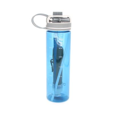 China Camping Emergency Use Survival Water Purifier Filter Bottle Water Cup Straw Outdoor Rising Displacement Filter for sale