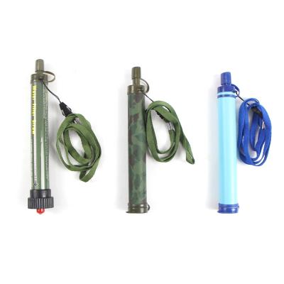 China Personal Outdoor Camping Survival Kit 2000L Water Filter Straw Purification Hike Displacement Personal Outdoor System for sale