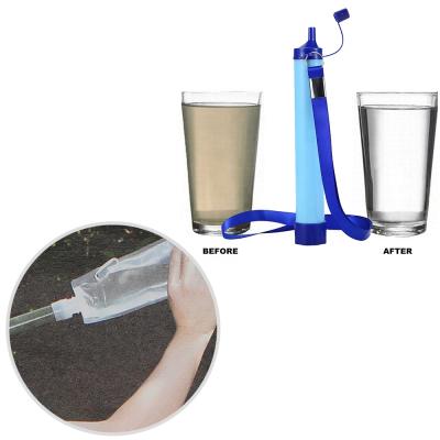 China Personal Camping Outdoor Use Set Survival Kit Water Filter Outdoor Rise Traveling Camping Straw For Camping for sale