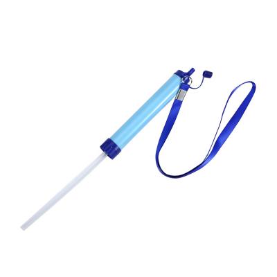 China Hot Sale Camping Survival Straw Filter Water Purifier Personal Outdoor Rising Displacement System To Increase Emergency Use for sale