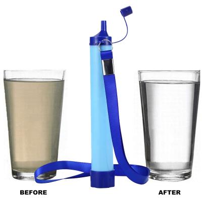 China Portable Camping Filter Water Purifier Survival Outdoor Hiking Travel Travel Convenient For Hiking for sale