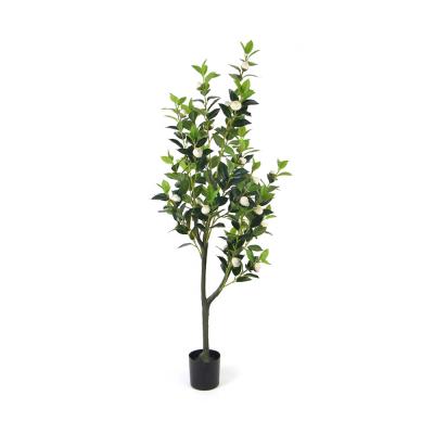 China Art Decor Wholesale Cheap Artificial Potted Tree Camellia Flower Bonsai Tree For Garden Decor for sale