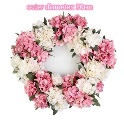 China Factory Direct Sale Sunwing New Arrival Artificial Flower Wreath Garland Wedding Door Wreath for sale