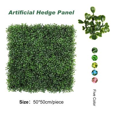 China Factory Sale Artificial Faux Boxwood Hedge Panel Boxwood Mat For Landscaping for sale