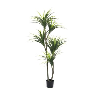 China Art Decor Factory Wholesale Price 1.5m Artificial Dragon's Blood Tree Potted For Home Decor for sale