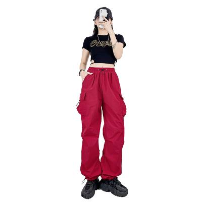 China Comfortable quick drying OEM High-waisted quick-drying women's pants Loose overalls Street wear stylish casual women's jogging pants & pants for sale