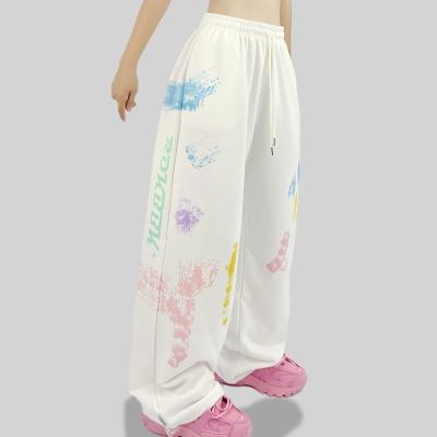 China Anti-pilling New Casual Track Pants for Women's High Quality Custom made Printed Sweat Trousers at Wholesale for sale