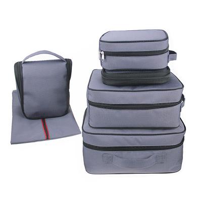 China Storage Bag Wholesale 6 PCs Set Organizer Storage Toilet Waterproof Travel Bag Moving Set for sale