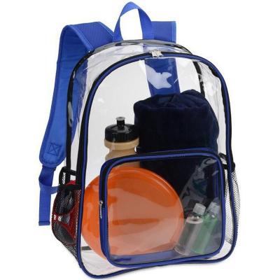 China Wholesale Custom PVC Transparent Clear School Backpack Waterproof Bags OEM ODM for sale