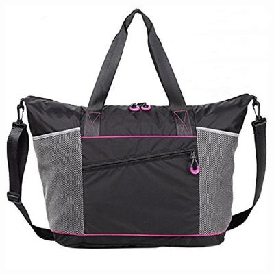 China Others Fashion Polyester Gym Bag Large Beach Tote Bags With Roomy Pockets For Women for sale