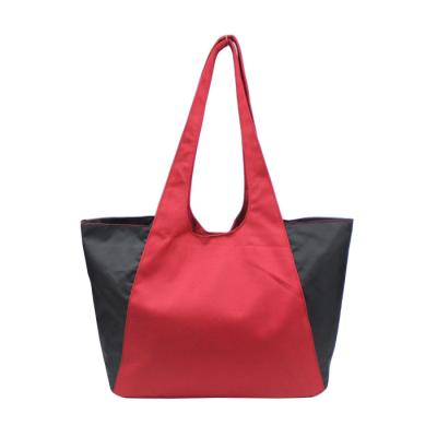 China China Manufacturer Large Capacity Tote Polyester Shopping Bag Custom Handled Logo for sale