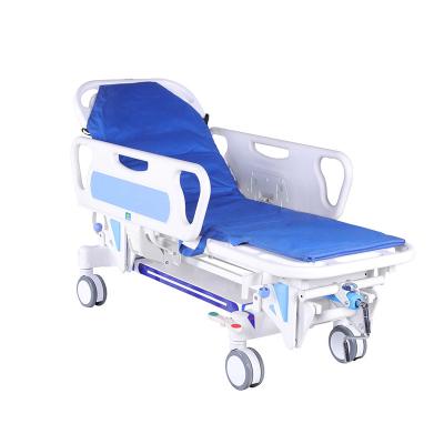 China Metal Emergency Height Adjustment Manufacturer Hospital Furniture Patient Clinic Transfer Stretcher Medical Bed for sale