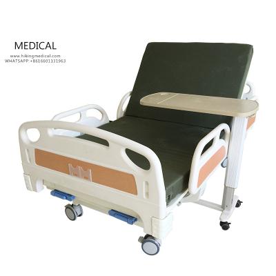 China Good Prices Hospital Furniture Manufacturers Durable 2 Functions Two Cranks Manual Hospital Bed for sale