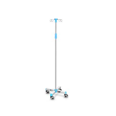 China High Quality Hospital Clinic Maizhong Medical Supply Hospital Mobile Stainless Steel Infusion Stand With Wheels for sale