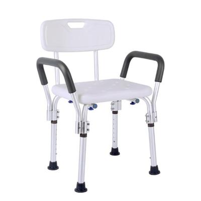 China Hot Selling Lightweight Aluminum Alloy Small Adjustable Ladder Bathroom Shower Stool for sale