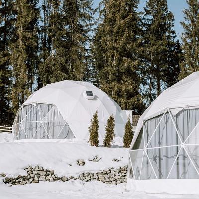 China Wild PVC Cloth Wild Glamping Luxury Hotel Tent Igloo Dome Camping Tent Outdoor Geodesic Prefab Homes for sale