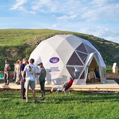 China Prefab Camping Tent 7M Glamping Hotel Resort Igloo Dome Outdoor Wild Geodesic Home Room Tent Camping for sale