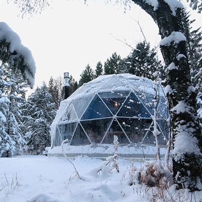 China Wild Tent Outdoor Camping Luxury Hotel Insulated Geodesic Dome Tents Prefab Canvas Glamping Igloo Camping House for sale