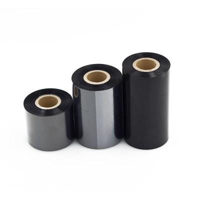 China Custom Black Premium Ribbon Label Wax Resin Thermal Transfer Printer Compatible Ribbon COMPATIBLE For Zebra Printer for sale