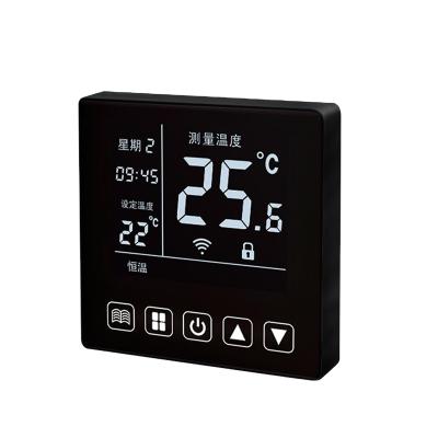 China Modern Touch Screen Digital Wireless Programmable Thermostat Use For Floor Heating Systems for sale