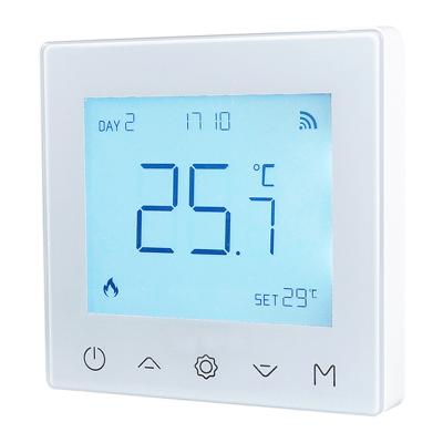 China Modern Large Touch LCD Screen WIFI Room Floor Heating Thermostat and Electric Temperature Controller for sale