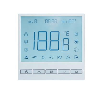 China Modern Ultra Thin Body Large Screen Floor Heating Electric Voice Control Thermostat for sale