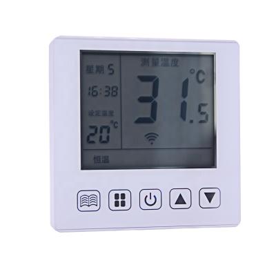 China Smart Touch Button Phone APP Save Energy / Mobile Control To Control Electric Floor Heating Thermostat for sale