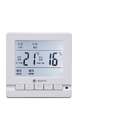 China Large modern LCD display with open and close automatic air conditioning coil and air valve roomthermostat for sale