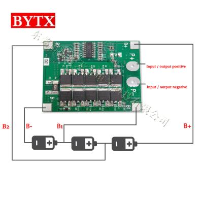 China 3S 12.6V 12V 5A 10A 15A 20A 25A charging board 11.1v lithium ion protection board JH-886143-3S for sale