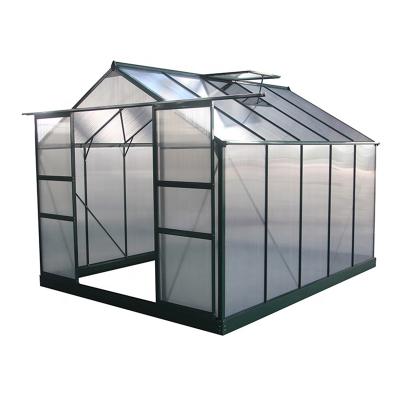 China Easily Assembled Aluminum PC Metal Houses Polycarbonate Plastic Sheet Agricultural Garden Greenhouse for sale