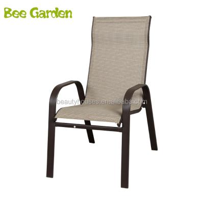 China In Gray Outdoor Patio Metal Dining Running Lightweight Chair Stacking Chair Furniture for sale