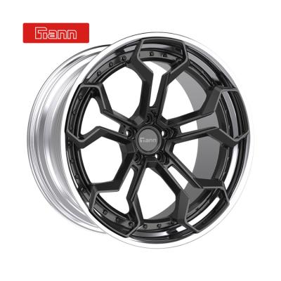 China 2 Piece T6-6061alloy Forged Aluminum Wheel 5x114.3 20 Inch Rims For Racing Cars 18 19 20 21 22 23 Inch for sale